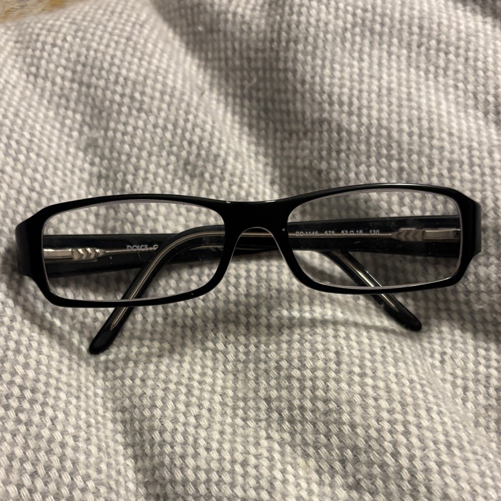D&G Black and Silver Eyeglasses